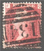 Great Britain Scott 33 Used Plate 97 - QF